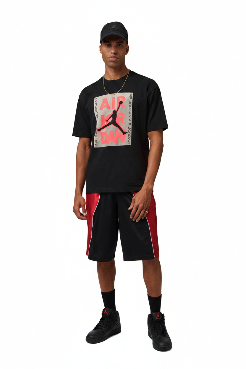 Air Jordan Mens Jordan Tee - Black