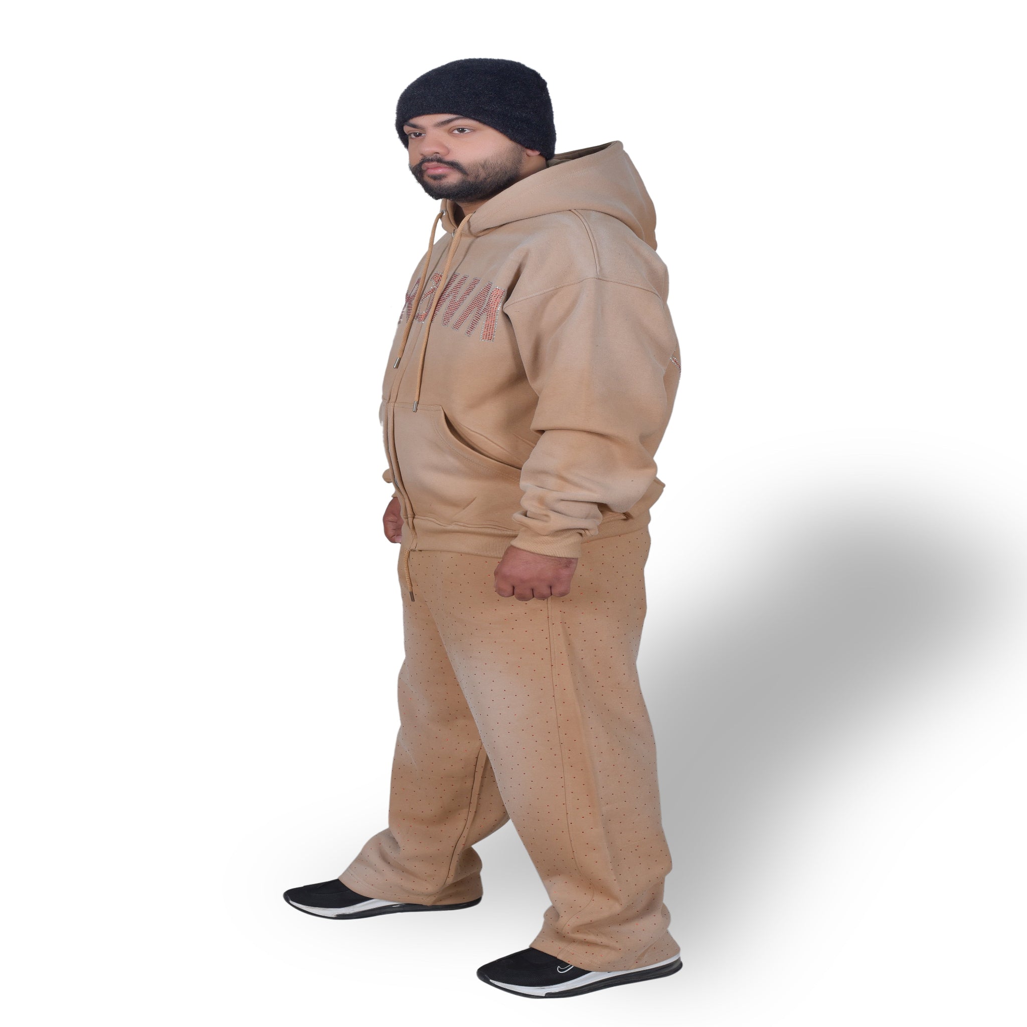 Men’s Urban Streetwear Two-Piece Tracksuit – Rhinestons