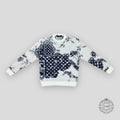Louis Vuitton Gradient Monogram Bandana Jacquard Crewneck in White/Blue