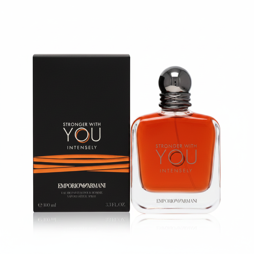 Stronger With You Intensely by Giorgio Armani Eau De Parfum Spray 3.4 oz for Men