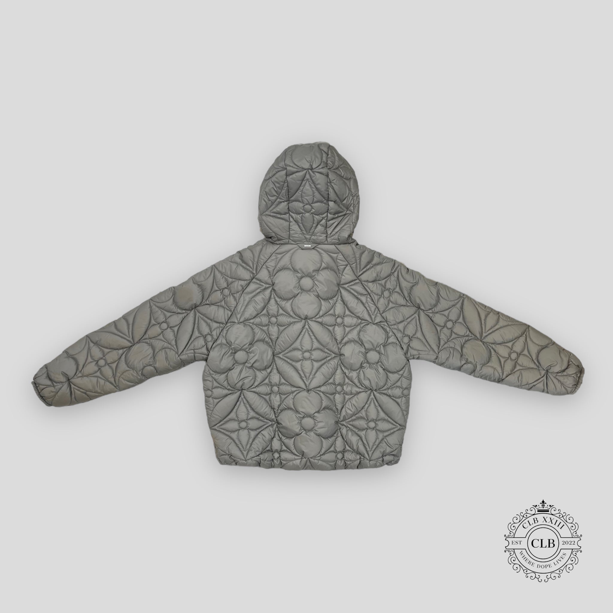 Louis Vuitton Reversible Quilted Puffer Coat in Grey