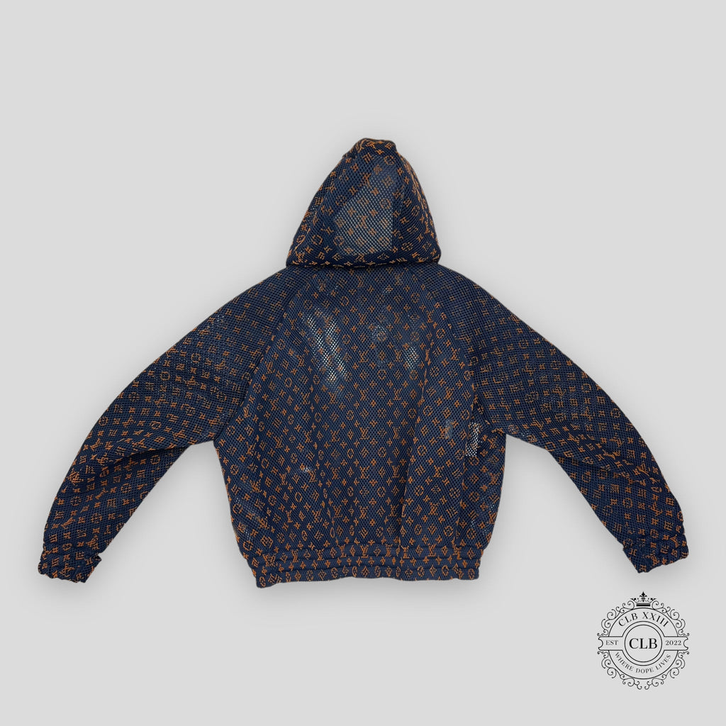 LOUIS VUITTON MONOGRAM MESH ZIP BLOUSON