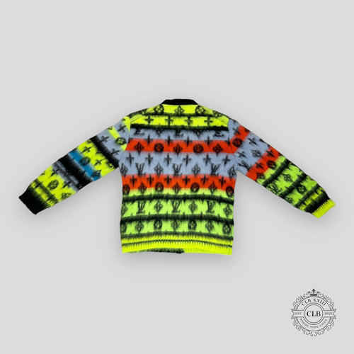 LOUIS VUITTON MONOGRAM MOHAIR CARDIGAN - MULTICOLOR
