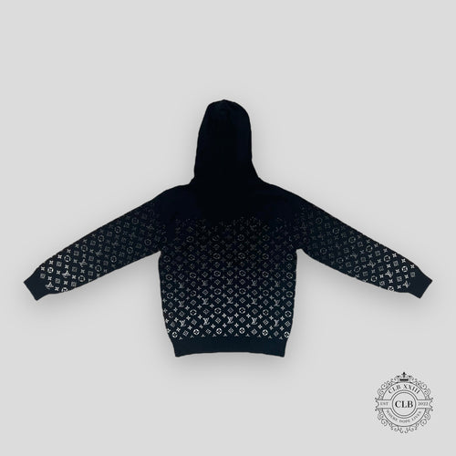 Louis Vuitton Monogram Knit Hoodie in Black