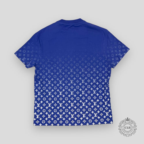 LOUIS VUITTON MONOGRAM DEGRADE T-SHIRT - BLUE/WHITE