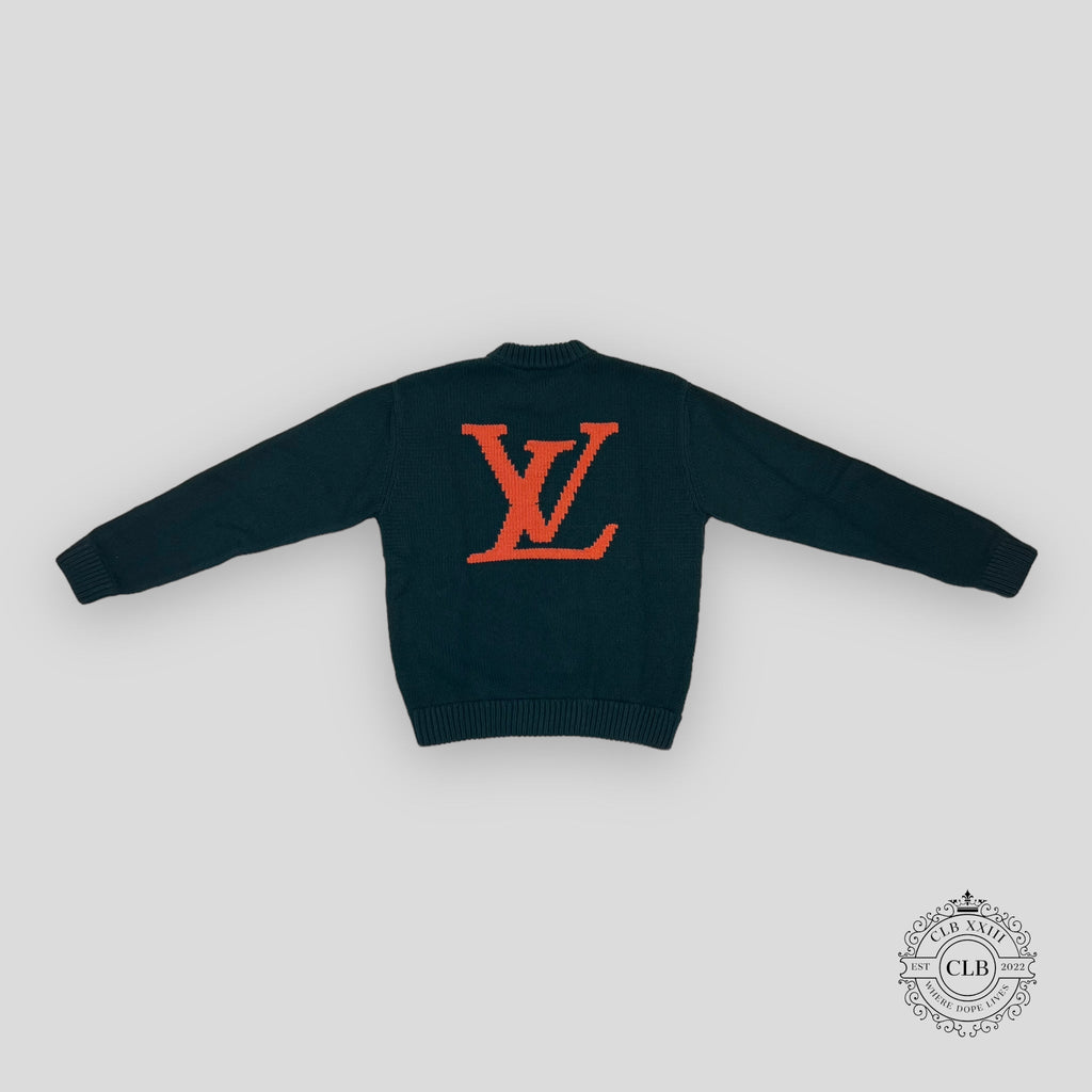 LOUIS VUITTON HANDKNIT CREWNECK SWEATER - GREEN