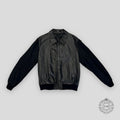 LOUIS VUITTON LVSE MONOGRAM EMBOSSED MIX LEATHER BLOUSON - BLACK