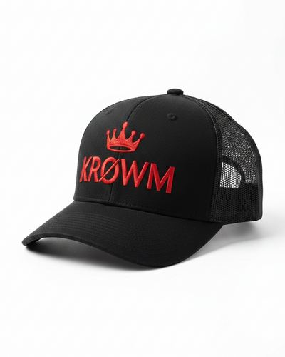 KRØWM Red Crown Trucker Hat