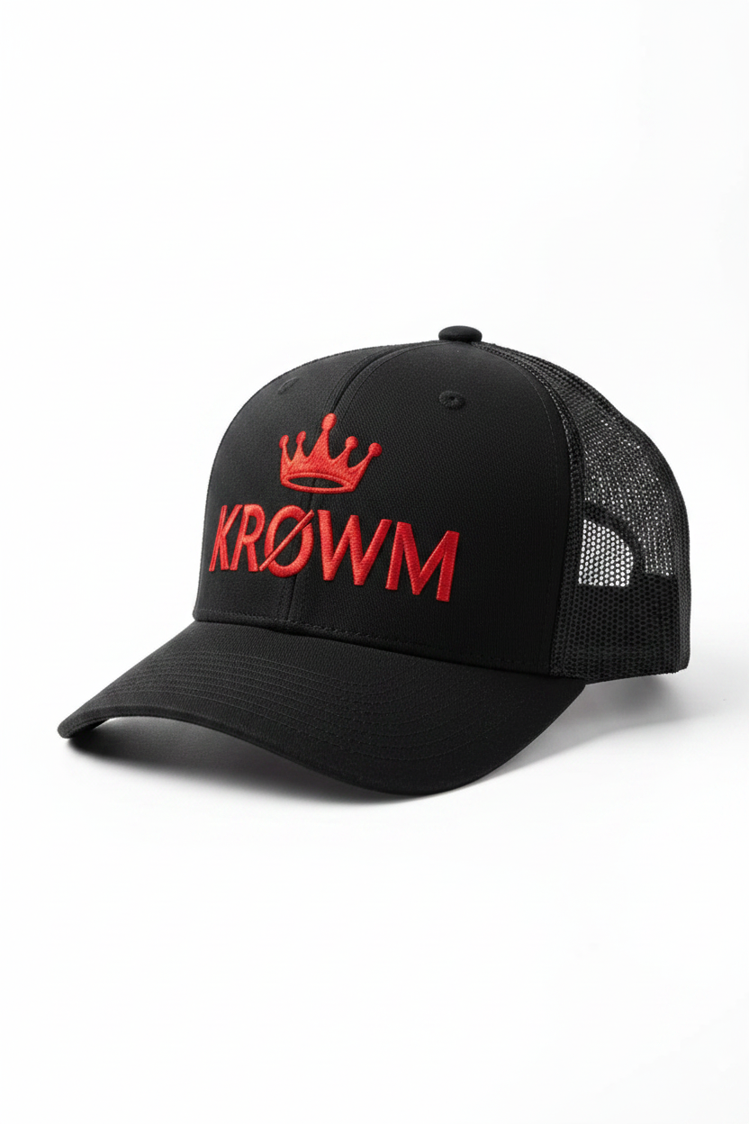 KRØWM Red Crown Trucker Hat